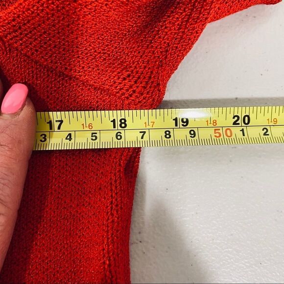 ST. JOHN Red Knit Sweater - Picture 12 of 16